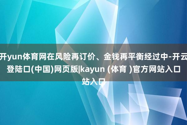 开yun体育网在风险再订价、金钱再平衡经过中-开云登陆口(中国)网页版|kayun (体育 )官方网站入口
