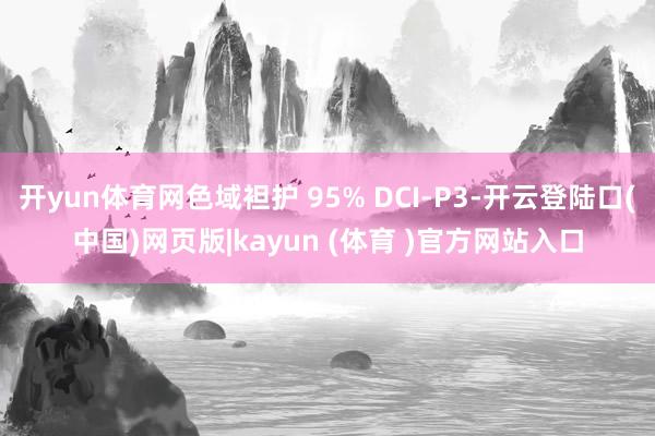 开yun体育网色域袒护 95% DCI-P3-开云登陆口(中国)网页版|kayun (体育 )官方网站入口